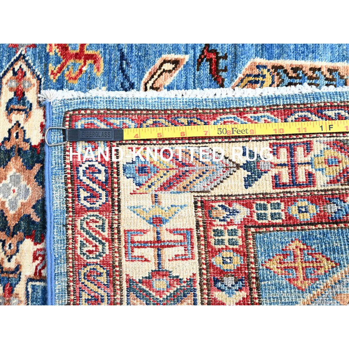 2'8" x 11'8" New Hand Knotted Blue Wool Runner Oriental Rug - MOA102132