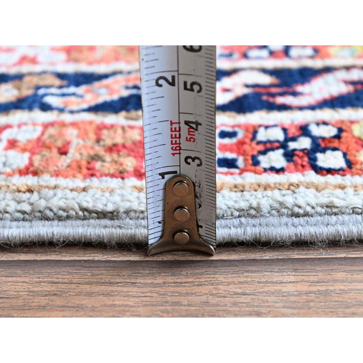 2'7" x 7'11" New Hand Knotted Grey Wool Runner Oriental Rug - MOA1021345