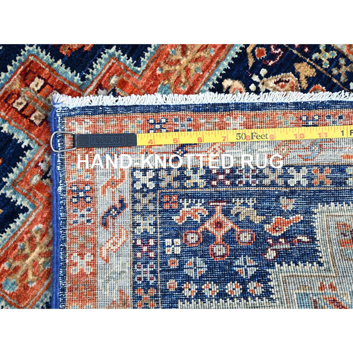 2'1" x 5'10" New Hand Knotted Blue Wool Runner Oriental Rug - MOA102152