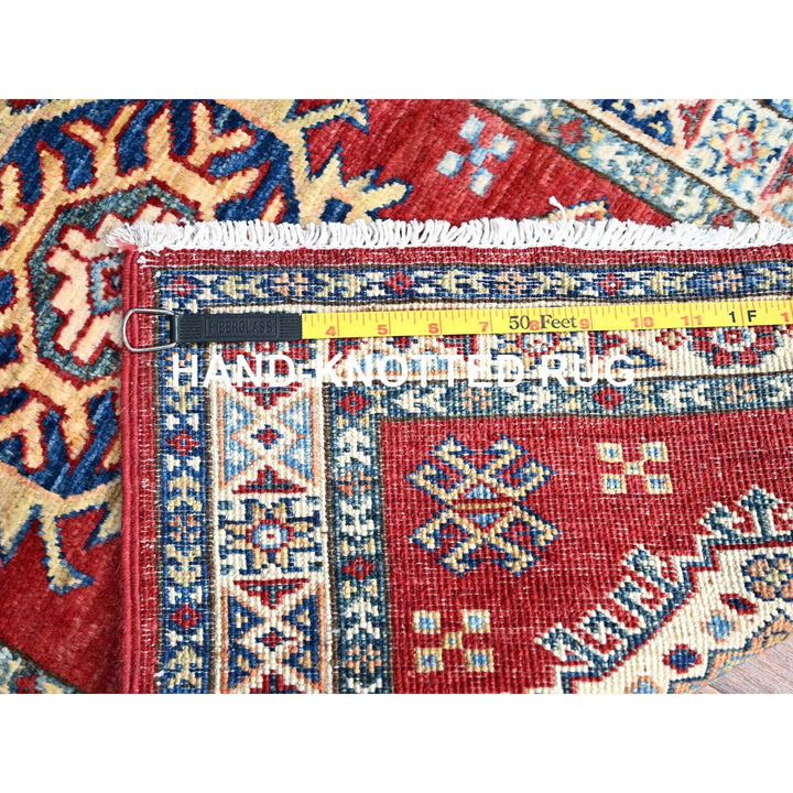 1'11" x 6'1" New Hand Knotted Red Wool Runner Oriental Rug - MOA102191