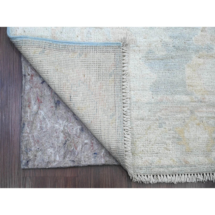 2'11" x 15'6" New Hand Knotted Blue Wool Runner Oriental Rug - MOA10220358