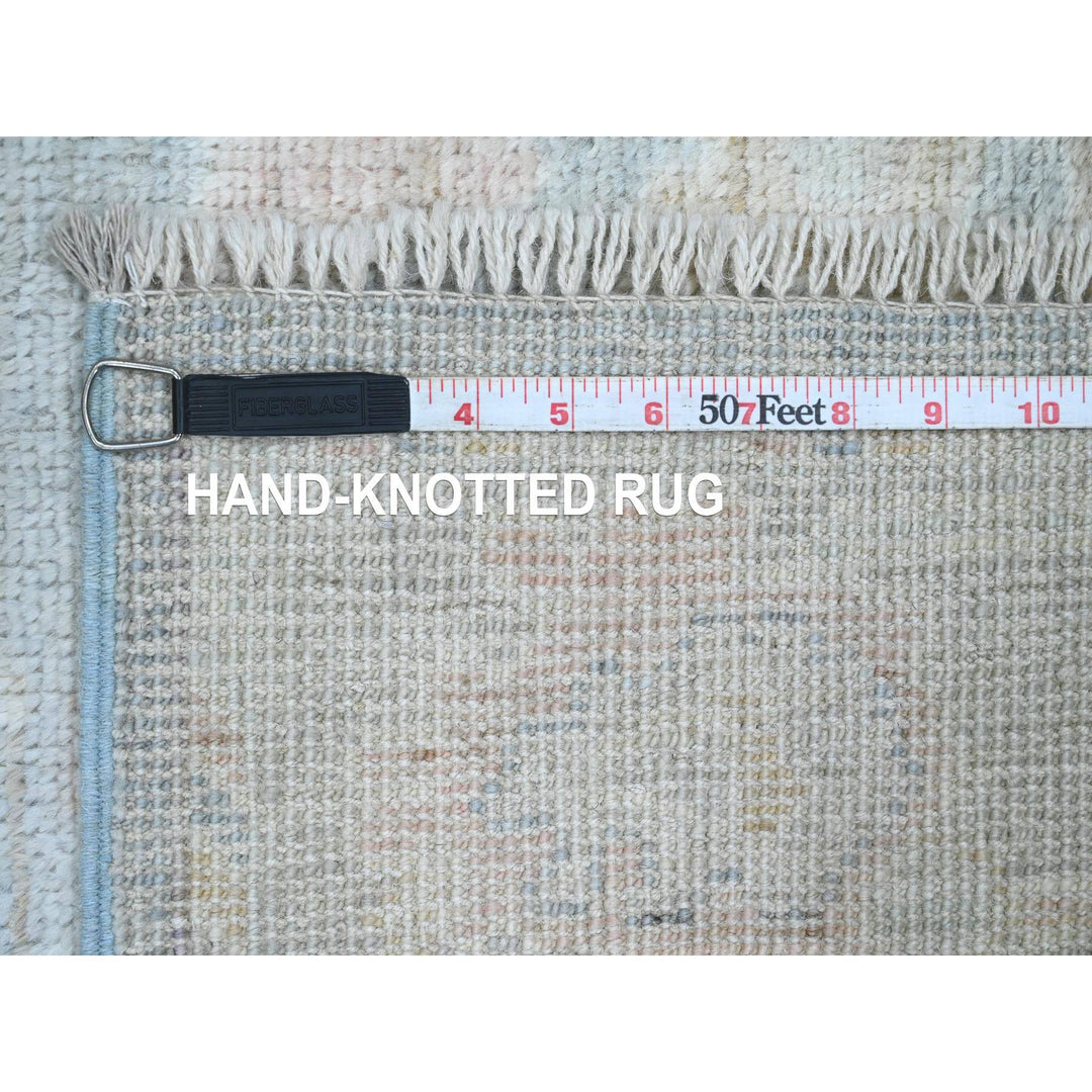 2'11" x 15'6" New Hand Knotted Blue Wool Runner Oriental Rug - MOA10220358