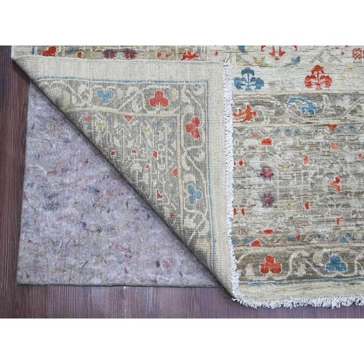10'0" x 14'1" New Hand Knotted Grey Wool Rectangle Oriental Rug - MOA10220511