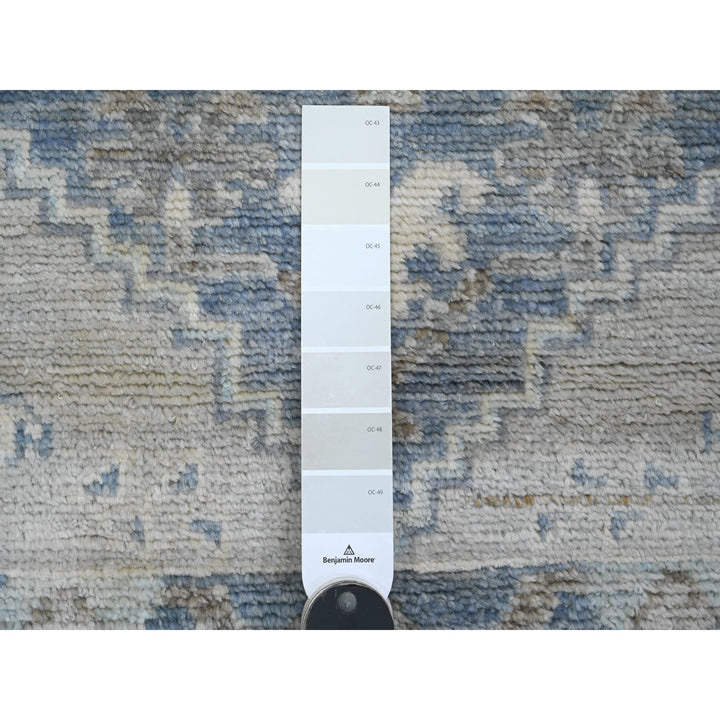 3'2" x 5'0" New Hand Knotted Blue Wool Rectangle Oriental Rug - MOA10220533