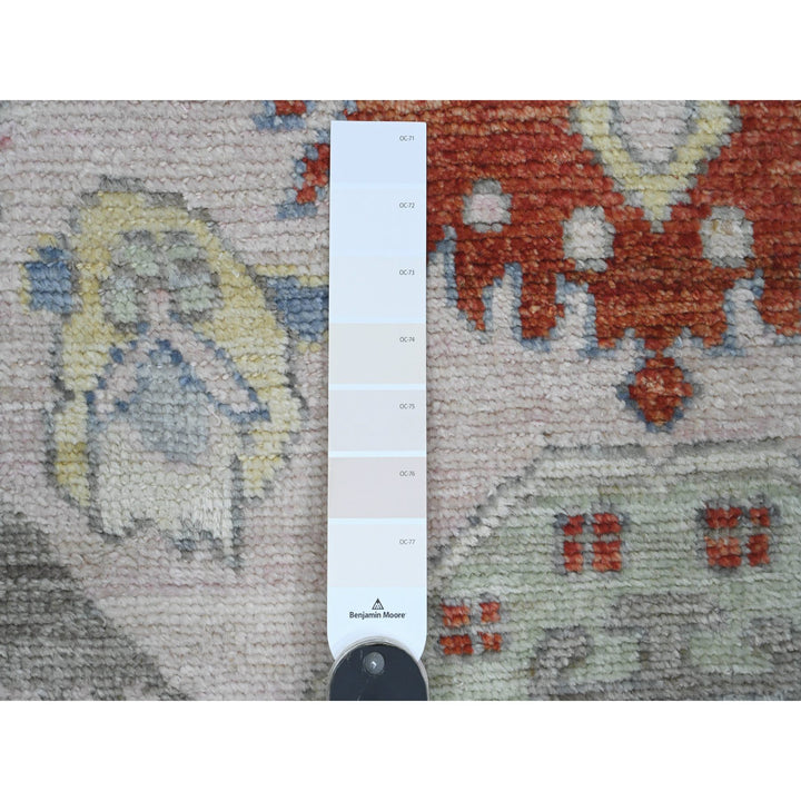 3'11" x 6'2" New Hand Knotted Pink Wool Rectangle Oriental Rug - MOA10220534