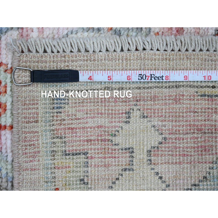 3'11" x 6'2" New Hand Knotted Pink Wool Rectangle Oriental Rug - MOA10220534