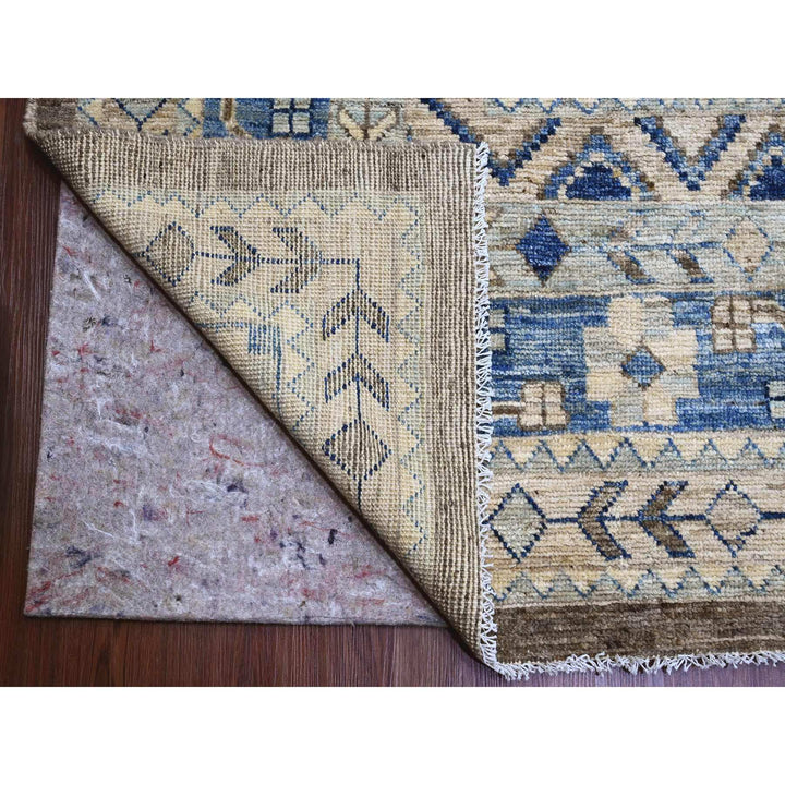 11'8" x 15'6" New Hand Knotted Brown Wool Rectangle Oriental Rug - MOA10220538