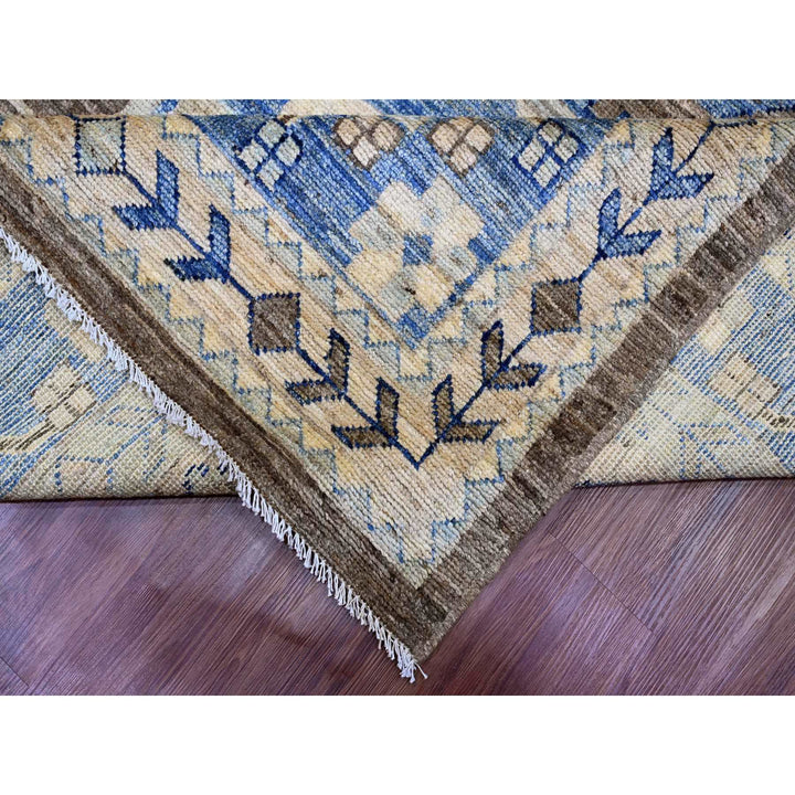 11'8" x 15'6" New Hand Knotted Brown Wool Rectangle Oriental Rug - MOA10220538