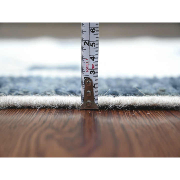 2'6" x 10'4" New Hand Knotted Ivory Wool Runner Oriental Rug - MOA10220552