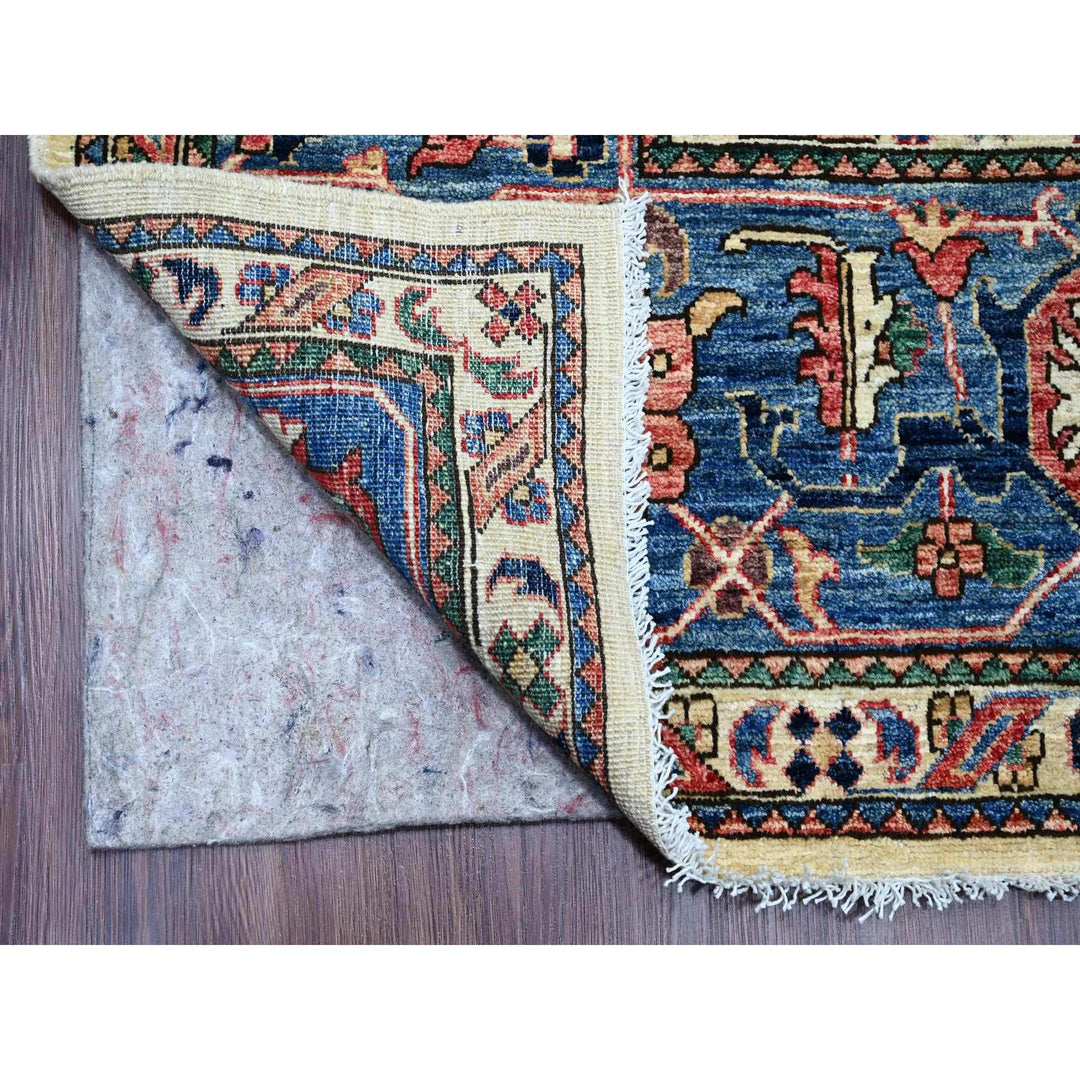 8'10" x 11'8" New Hand Knotted Ivory Wool Rectangle Oriental Rug - MOA10220624