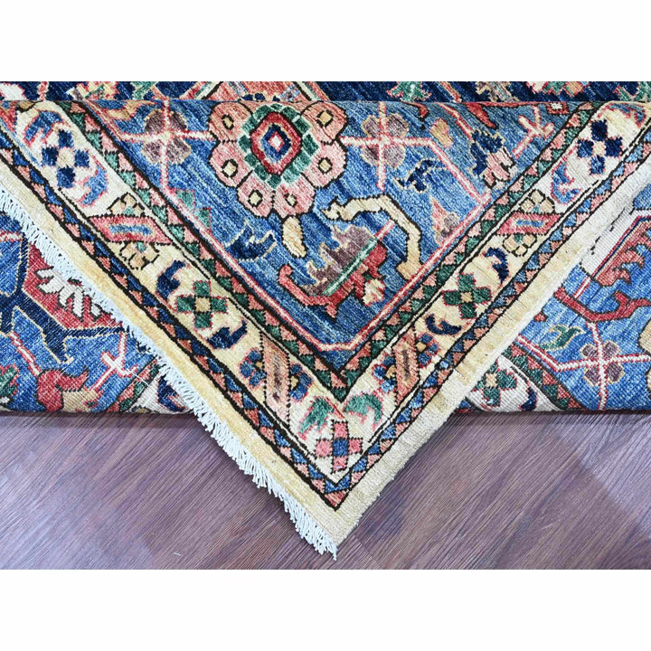 8'10" x 11'8" New Hand Knotted Ivory Wool Rectangle Oriental Rug - MOA10220624