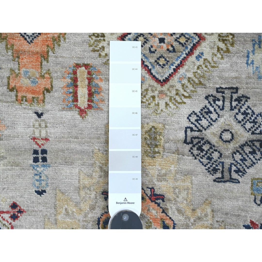 2'7" x 9'8" New Hand Knotted Ivory Wool Runner Oriental Rug - MOA10220632