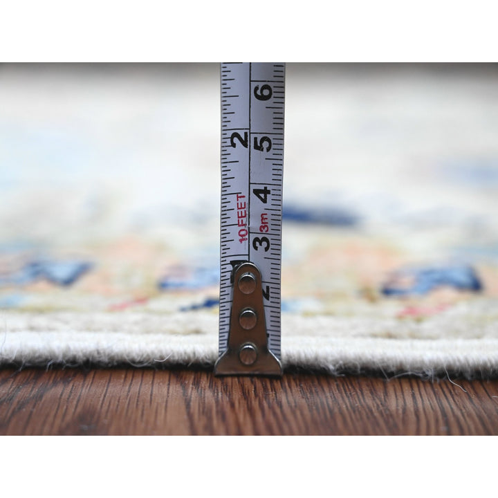 2'7" x 9'8" New Hand Knotted Ivory Wool Runner Oriental Rug - MOA10220632