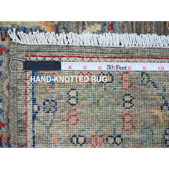 3'1" x 4'11" New Hand Knotted Grey Wool Rectangle Oriental Rug - MOA10220635