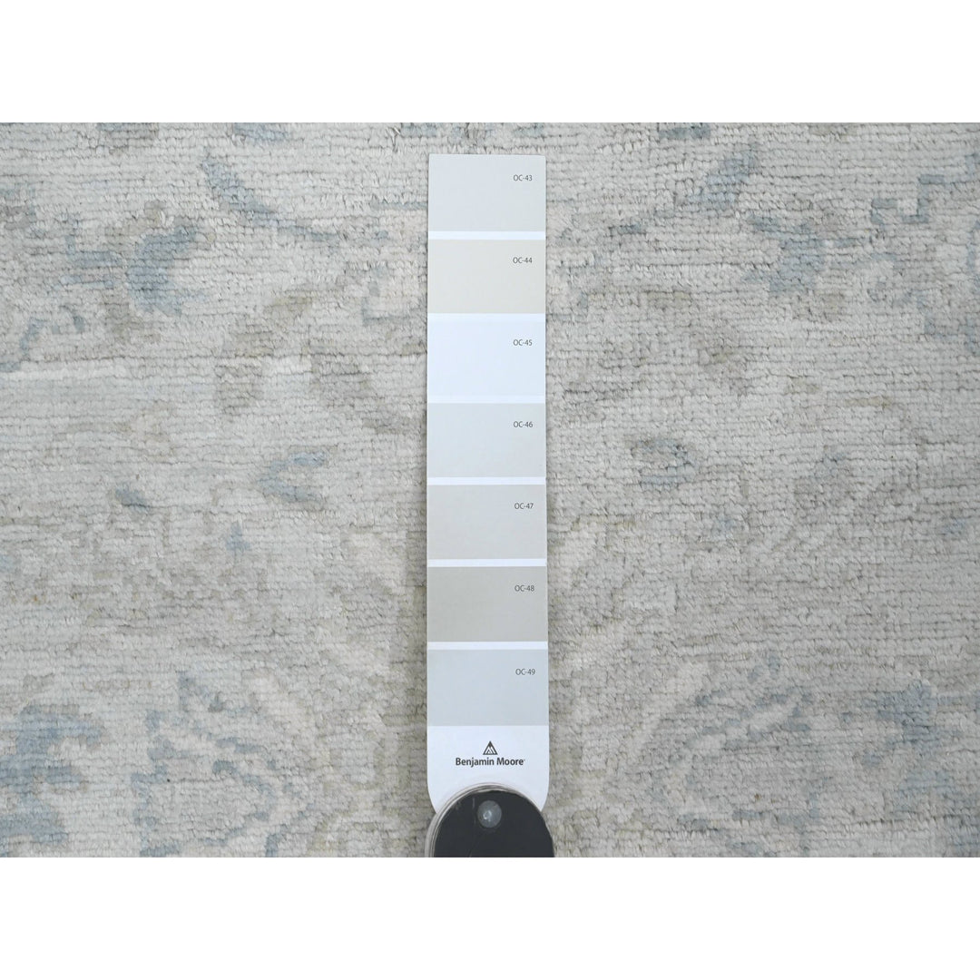 2'9" x 9'10" New Hand Knotted Ivory Wool Runner Oriental Rug - MOA10220647