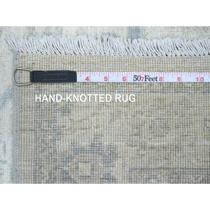 2'9" x 9'10" New Hand Knotted Ivory Wool Runner Oriental Rug - MOA10220647