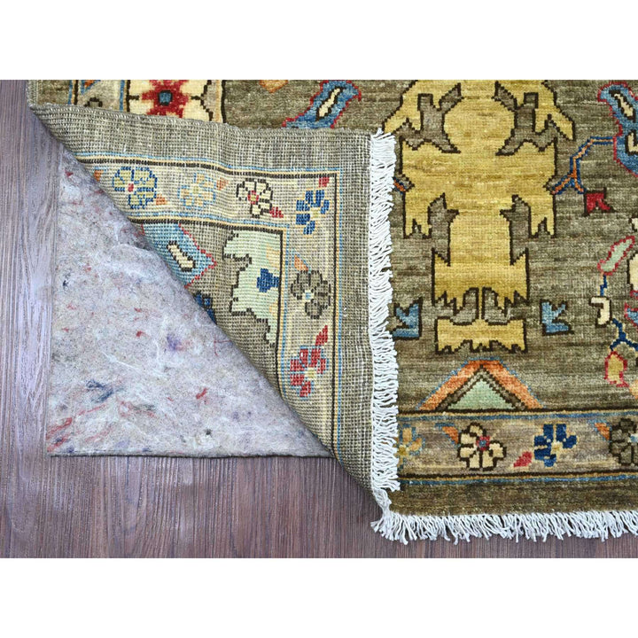 3'0" x 7'10" New Hand Knotted Grey Wool Runner Oriental Rug - MOA10220674
