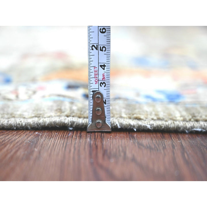 3'0" x 7'10" New Hand Knotted Grey Wool Runner Oriental Rug - MOA10220674