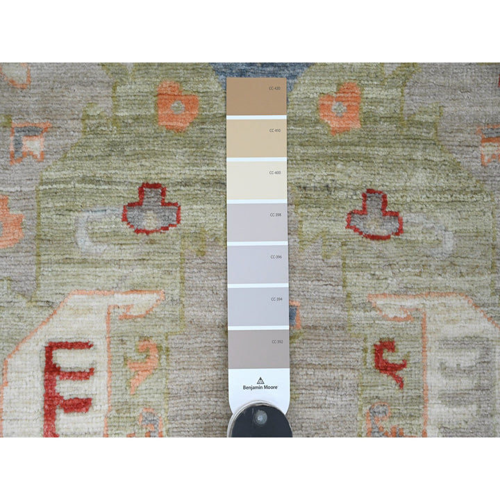 2'6" x 5'11" New Hand Knotted Brown Wool Runner Oriental Rug - MOA10220675