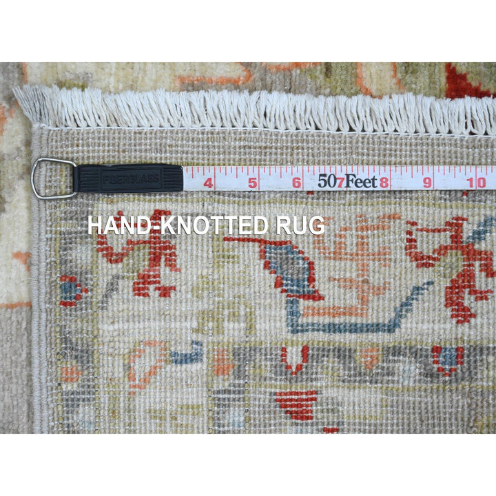 2'6" x 5'11" New Hand Knotted Brown Wool Runner Oriental Rug - MOA10220675