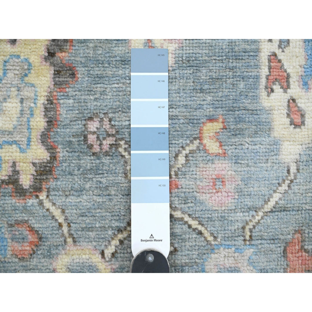 2'9" x 9'9" New Hand Knotted Blue Wool Runner Oriental Rug - MOA10220701