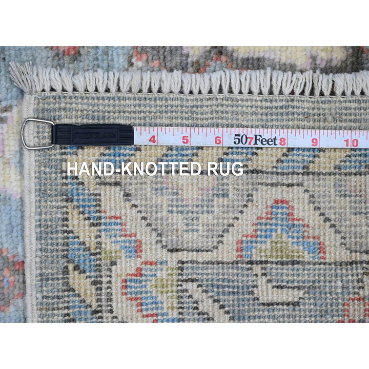 2'9" x 9'9" New Hand Knotted Blue Wool Runner Oriental Rug - MOA10220701