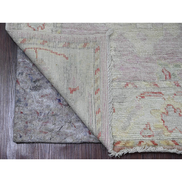 3'0" x 9'6" New Hand Knotted Pink Wool Runner Oriental Rug - MOA10220702