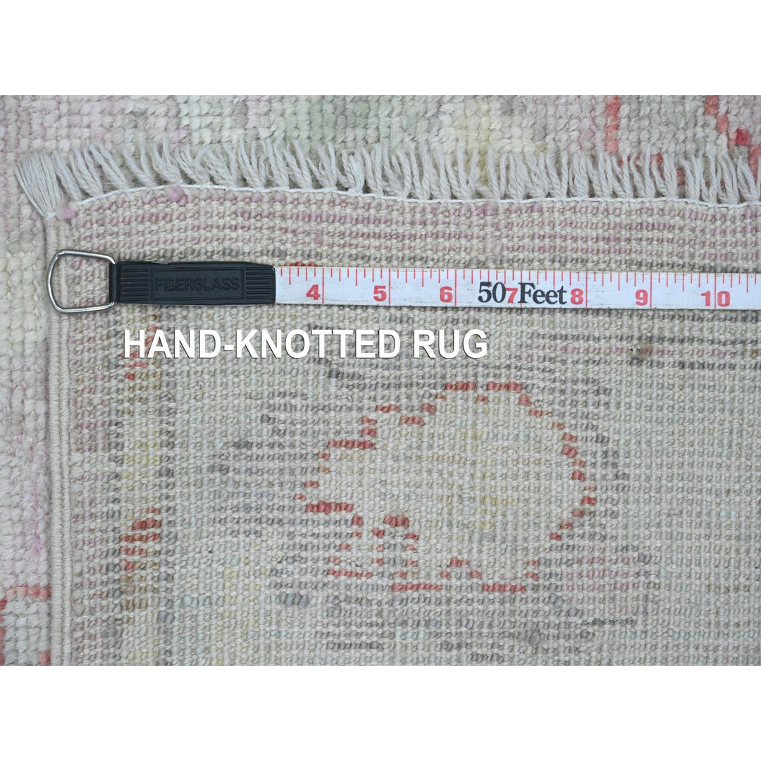 3'0" x 9'6" New Hand Knotted Pink Wool Runner Oriental Rug - MOA10220702