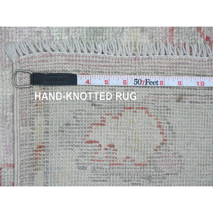 3'0" x 9'6" New Hand Knotted Pink Wool Runner Oriental Rug - MOA10220702