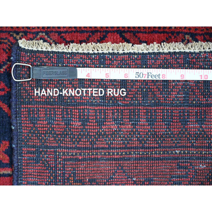 2'7" x 6'3" New Hand Knotted Red Wool Runner Oriental Rug - MOA10220703