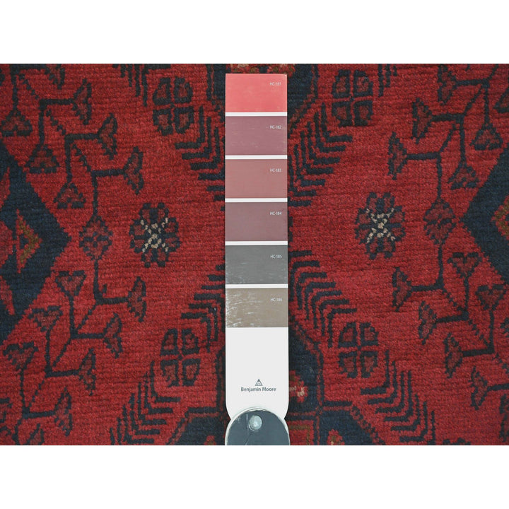 2'7" x 9'10" New Hand Knotted Red Wool Runner Oriental Rug - MOA10220705