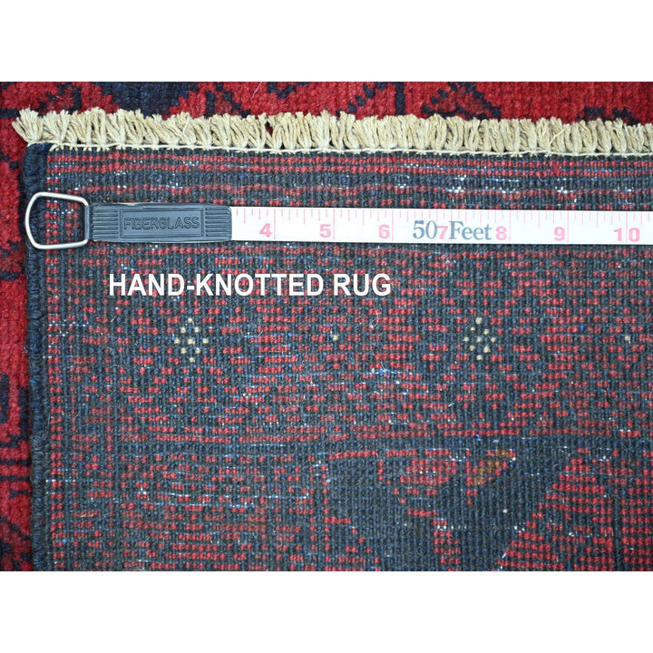 2'7" x 9'10" New Hand Knotted Red Wool Runner Oriental Rug - MOA10220705