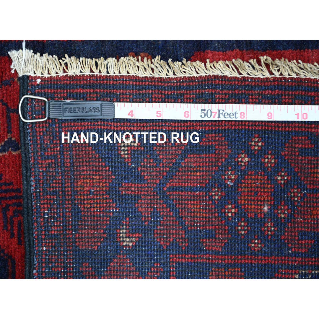 2'6" x 6'2" New Hand Knotted Red Wool Runner Oriental Rug - MOA10220709