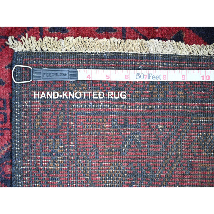 2'8" x 6'6" New Hand Knotted Red Wool Runner Oriental Rug - MOA10220711