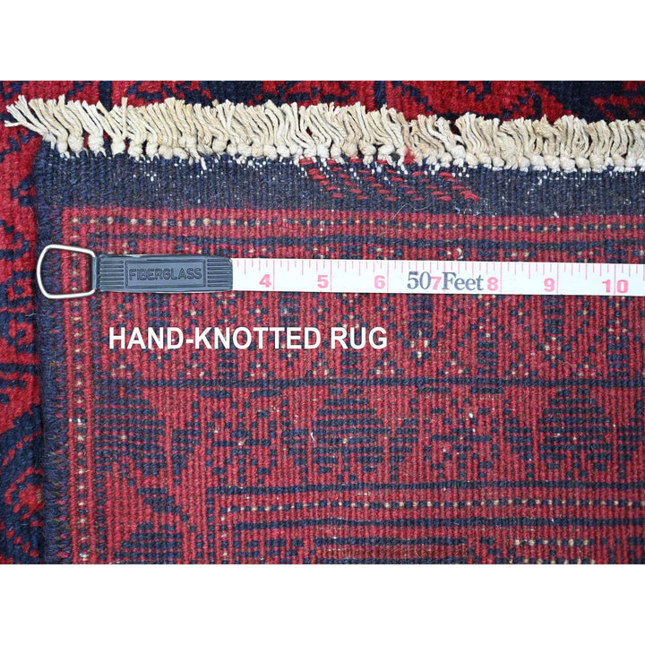 2'8" x 6'3" New Hand Knotted Red Wool Runner Oriental Rug - MOA10220713