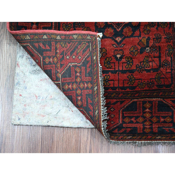 2'2" x 8'2" New Hand Knotted Red Wool Runner Oriental Rug - MOA10220719