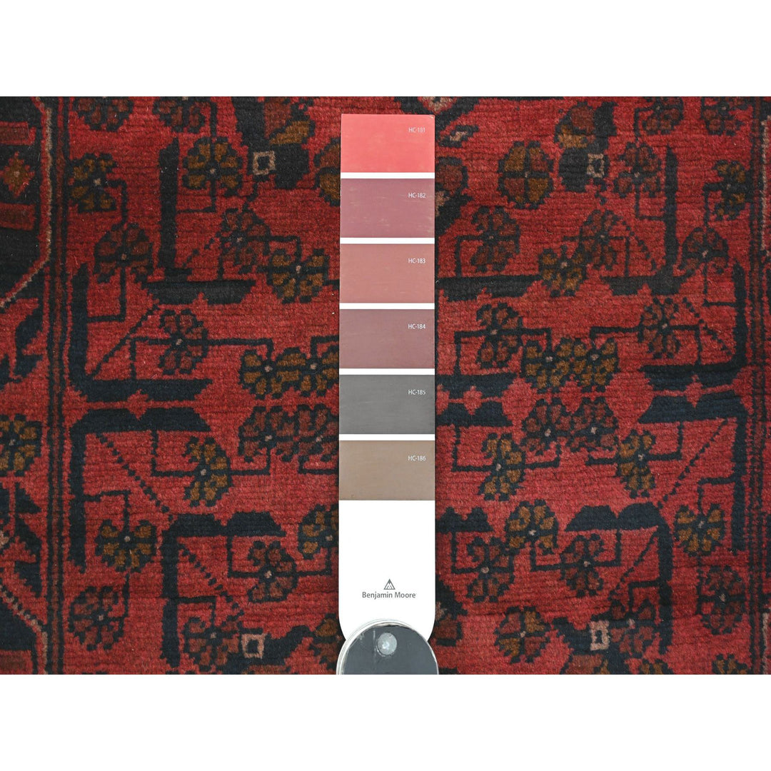 2'2" x 8'2" New Hand Knotted Red Wool Runner Oriental Rug - MOA10220719