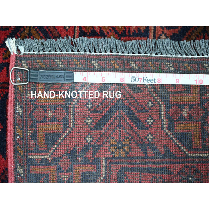 2'2" x 8'2" New Hand Knotted Red Wool Runner Oriental Rug - MOA10220719