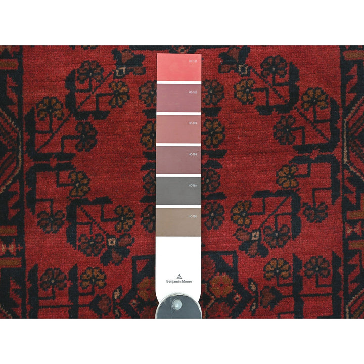 2'1" x 7'11" New Hand Knotted Red Wool Runner Oriental Rug - MOA10220720