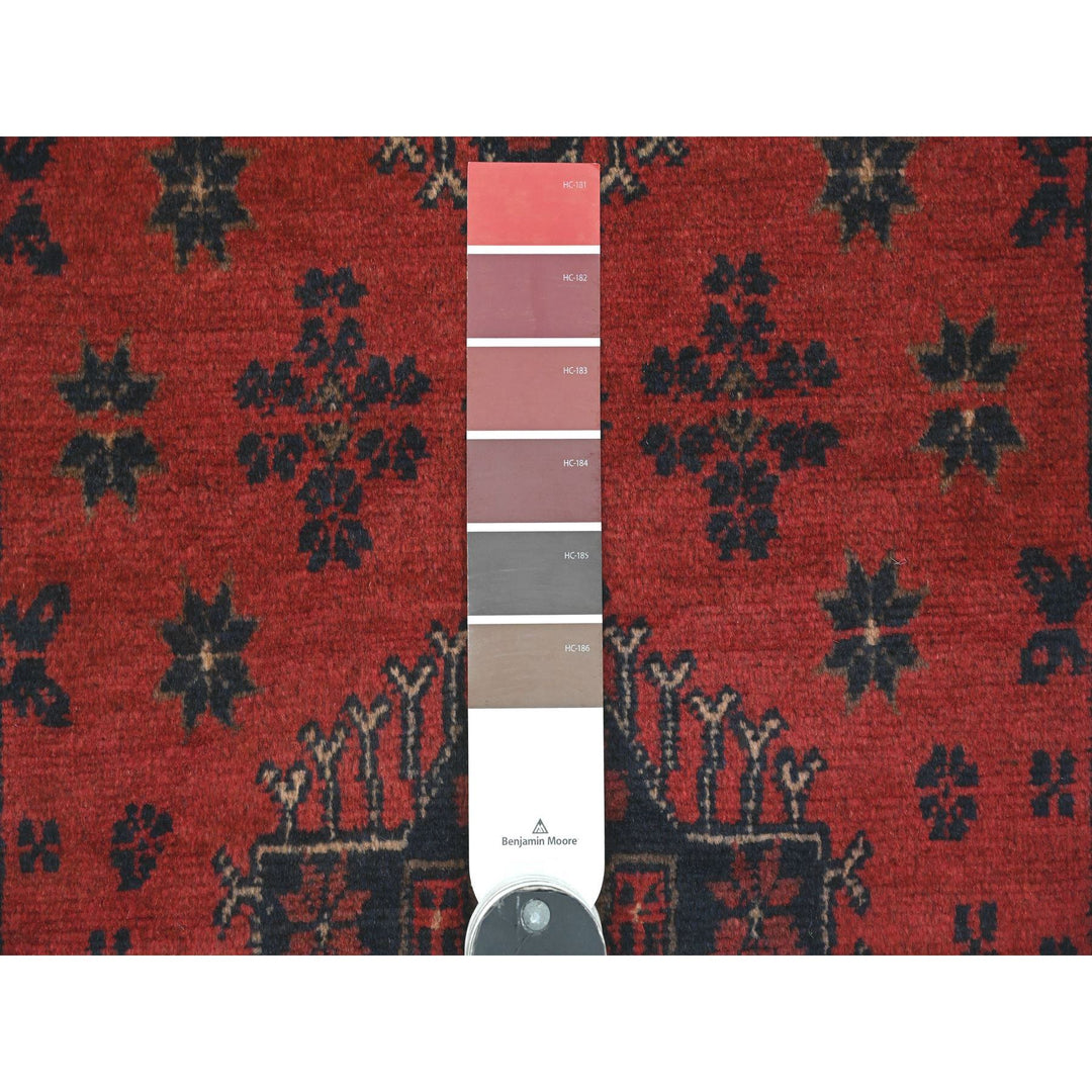 2'4" x 7'9" New Hand Knotted Red Wool Runner Oriental Rug - MOA10220725