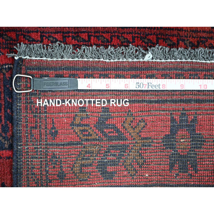 2'4" x 7'9" New Hand Knotted Red Wool Runner Oriental Rug - MOA10220725