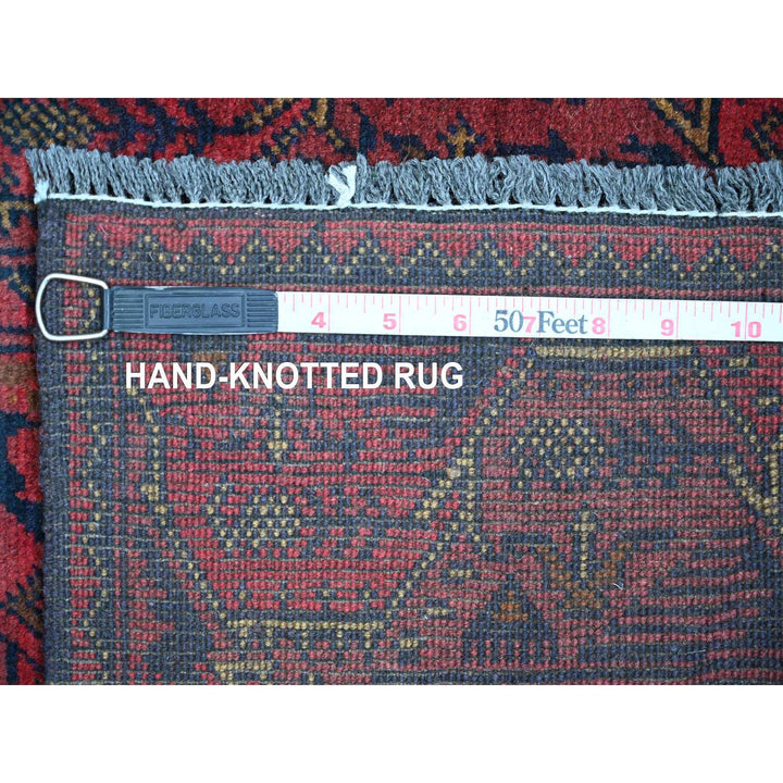 2'1" x 8'1" New Hand Knotted Red Wool Runner Oriental Rug - MOA10220727