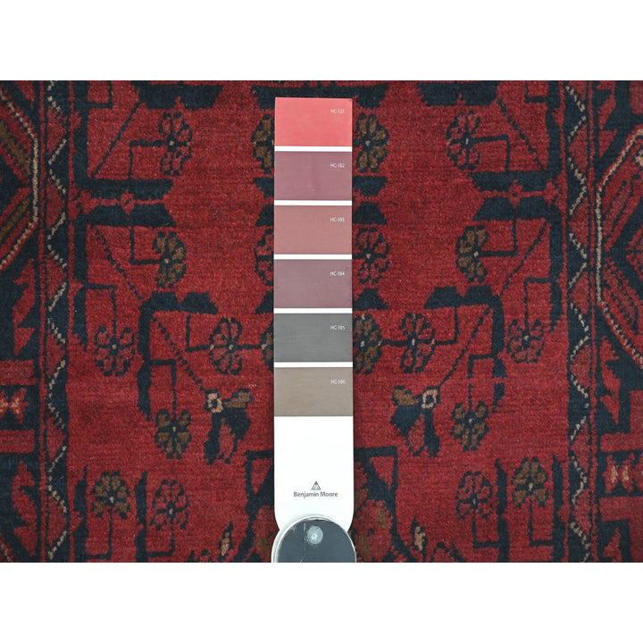 2'0" x 7'7" New Hand Knotted Red Wool Runner Oriental Rug - MOA10220729