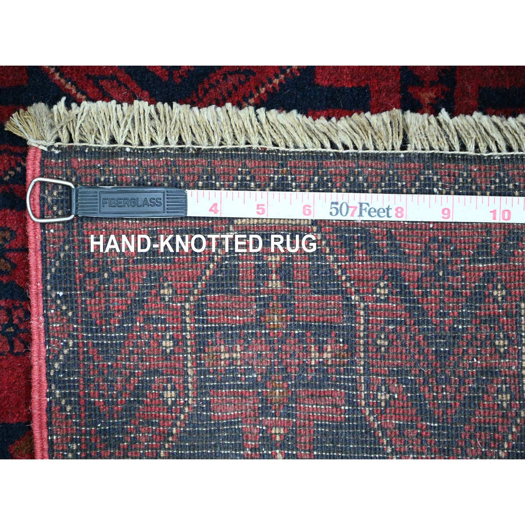 2'0" x 7'7" New Hand Knotted Red Wool Runner Oriental Rug - MOA10220729