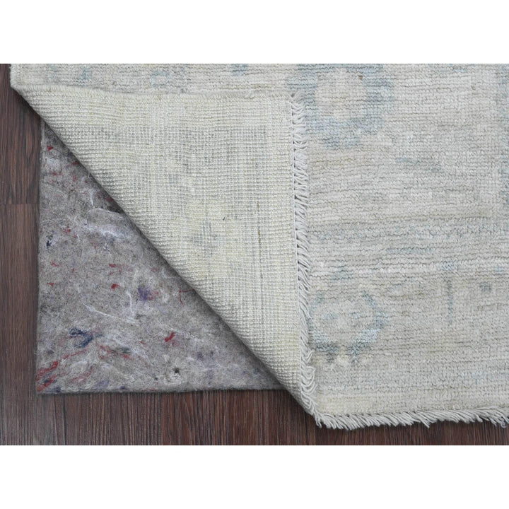 2'7" x 5'11" New Hand Knotted Ivory Wool Runner Oriental Rug - MOA10220795