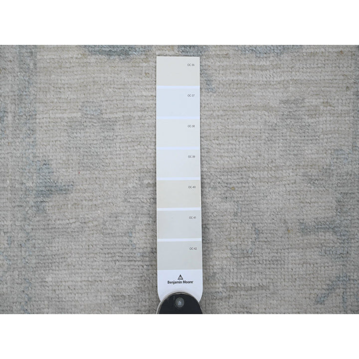 2'7" x 5'11" New Hand Knotted Ivory Wool Runner Oriental Rug - MOA10220795