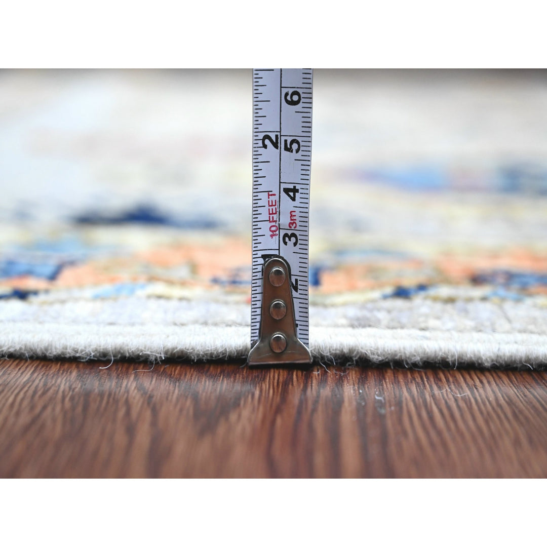 2'5" x 11'11" New Hand Knotted Grey Wool Runner Oriental Rug - MOA10220816