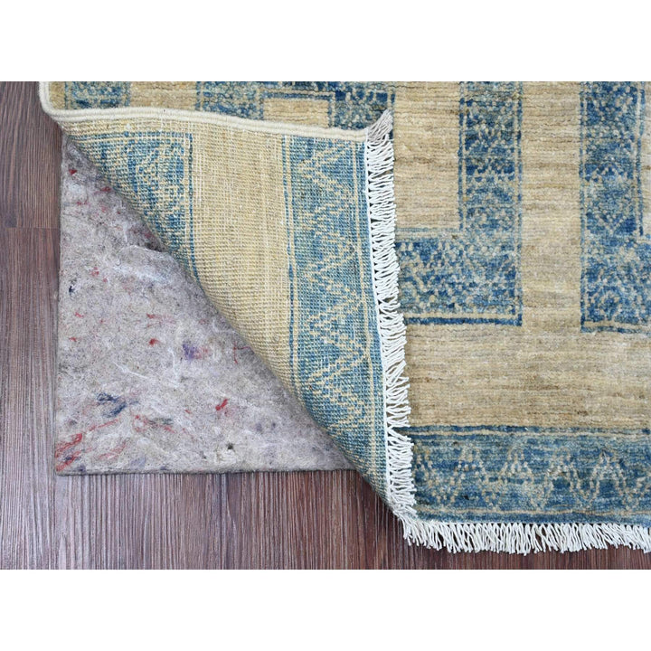 2'0" x 3'0" New Hand Knotted Blue Wool Rectangle Oriental Rug - MOA10220822