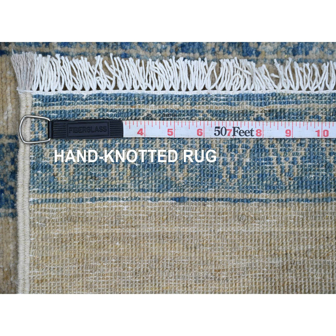 2'0" x 3'0" New Hand Knotted Blue Wool Rectangle Oriental Rug - MOA10220822