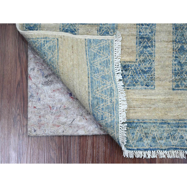 2'0" x 3'1" New Hand Knotted Blue Wool Rectangle Oriental Rug - MOA10220824